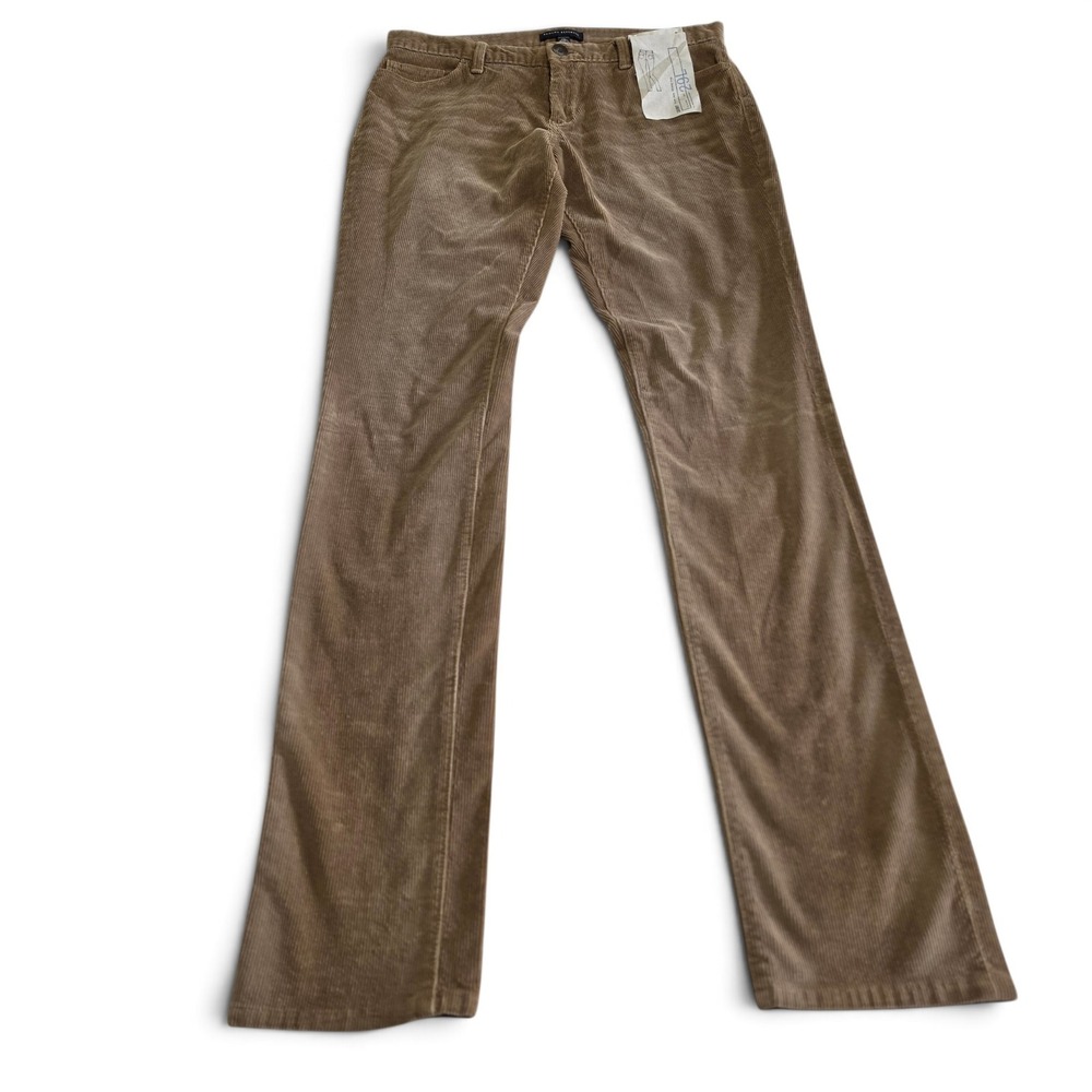 Banana Republic Skinny Low Rise Stretch Corduroy Pants 29L Camel Brown